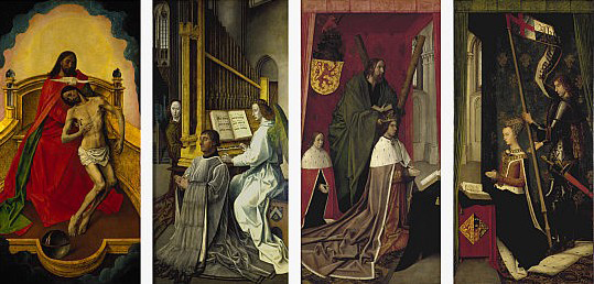 Hugo van der Goes The Trinity Altarpiece